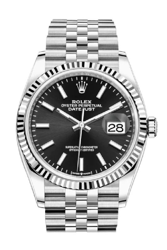 designer watches for special occasions   Rolex Datejust 36 Black Dial Automatic Jubilee Watch 126234