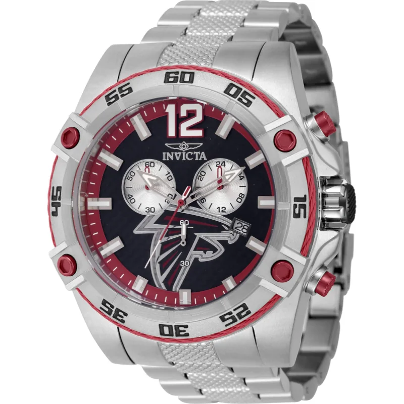 Watches made for exclusive collectors Invicta Men's Watch - NFL Atlanta Falcons Silver Stainless Steel Bracelet | 45433 Watches made for exclusive collectors Invicta Men's Watch - NFL Atlanta Falcons Silver Stainless Steel Bracelet | 45433