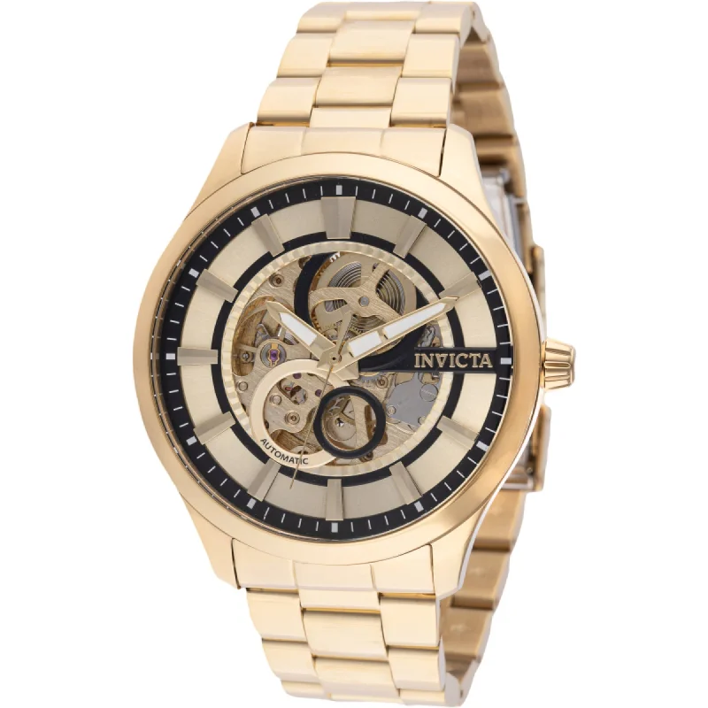 Formal watches for evening events   Invicta Men's Watch - Specialty Automatic Gold Tone and Black Dial Bracelet | 46734