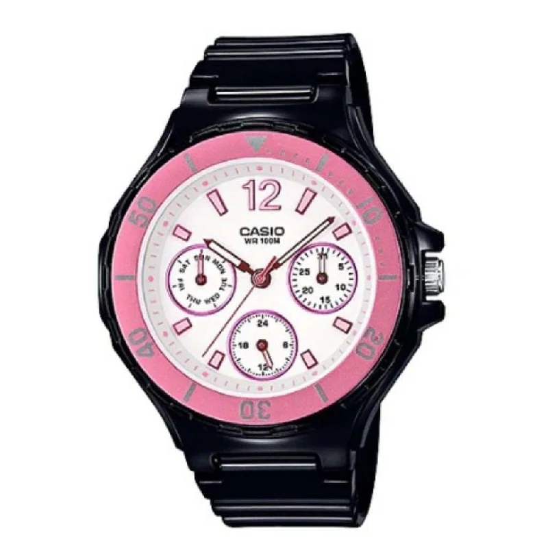 Vintage style quartz watches   Casio LRW-250H-1A3 Black Resin Strap Watch for Women