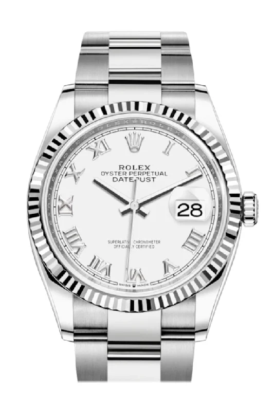 Watches with classic style for timeless appeal Rolex Datejust 36 White Roman Dial Automatic Watch 126234 Watches with classic style for timeless appeal Rolex Datejust 36 White Roman Dial Automatic Watch 126234