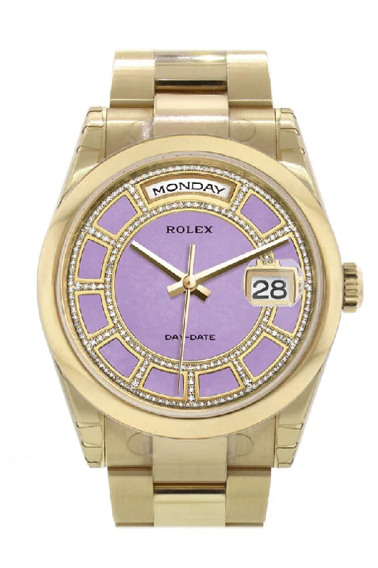 watches with custom engravings for gifts Rolex Day-Date 36 Carousel Lavender Jade Diamonds Dial Yellow Gold Watch 118208 watches with custom engravings for gifts Rolex Day-Date 36 Carousel Lavender Jade Diamonds Dial Yellow Gold Watch 118208