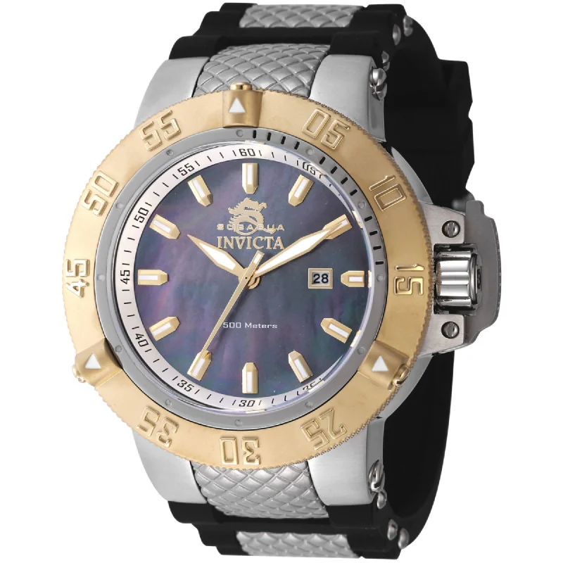 Watches with a luxurious look Invicta Men's Watch - Subaqua Noma III MOP Dial Black and Silver Strap Date | 46454 Watches with a luxurious look Invicta Men's Watch - Subaqua Noma III MOP Dial Black and Silver Strap Date | 46454