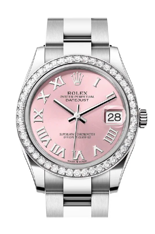 Watches with adjustable straps for a perfect fit   Rolex Datejust 31 Pink Roman Dial Ladies Watch 278384RBR 278384RBR-0023