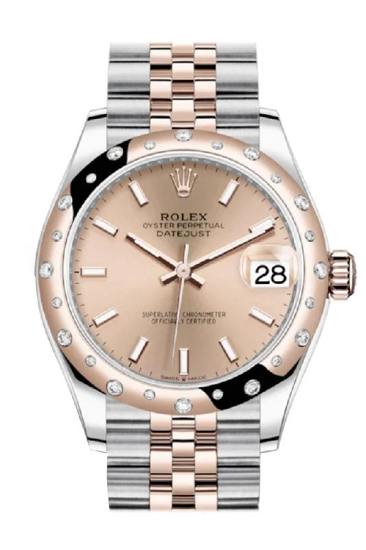 Luxury quartz watches with high-end movements Rolex Datejust 31 Rosé colour Dial Diamond Bezel Jubilee Rose Gold Two Tone Watch 278341RBR 278341 Luxury quartz watches with high-end movements Rolex Datejust 31 Rosé colour Dial Diamond Bezel Jubilee Rose Gold Two Tone Watch 278341RBR 278341