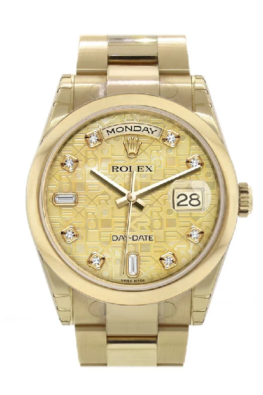 Formal watches for business people Rolex Day-Date 36 Champagne mother of pearl Jubilee Diamonds Dial Yellow Gold Watch 118208 Formal watches for business people Rolex Day-Date 36 Champagne mother of pearl Jubilee Diamonds Dial Yellow Gold Watch 118208