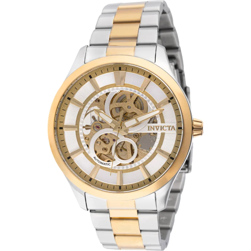 Women's dress watches with elegant straps   Invicta Men's Watch - Specialty Automatic Gold and Silver Tone Dial Bracelet | 46737
